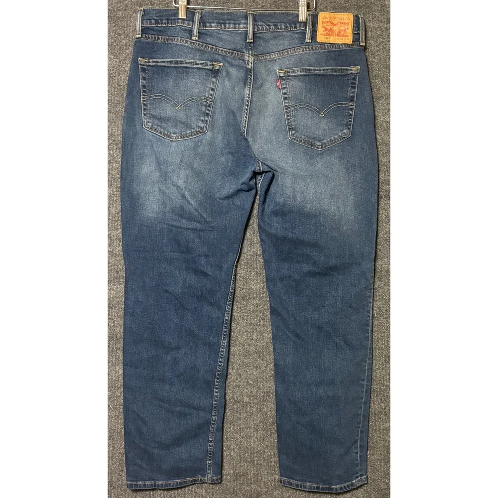 Levi's 514 Jeans Men's 38x32 Straight Fit Blue Denim Medium Wash